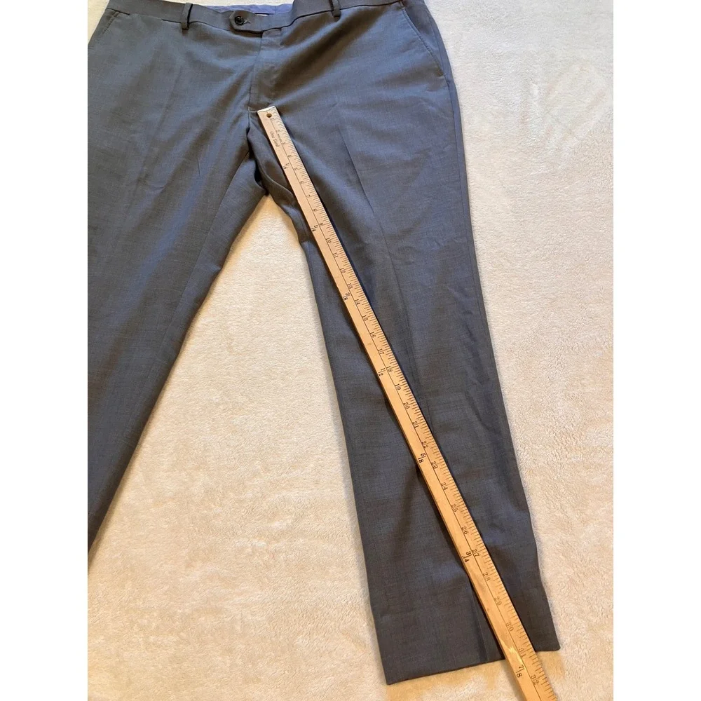 Tommy Hilfiger Suit Mens 50L 42W Grey Wool Blend 2 Piece Blazer Trousers Set